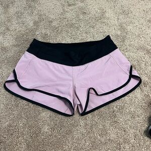 Pink with Black Trim 4” speed up shorts